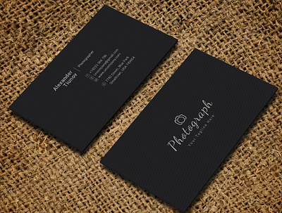 Photography Business Card blackish branding car wash clean clickable creative minimal modern photo photo frame photo shoot photo studio photographer photographers photography photography portfolio psd shoot simple invitation typography