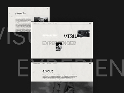 /PIERREMM. Concept design grid landing page minimal typography ui ux web webdesign website