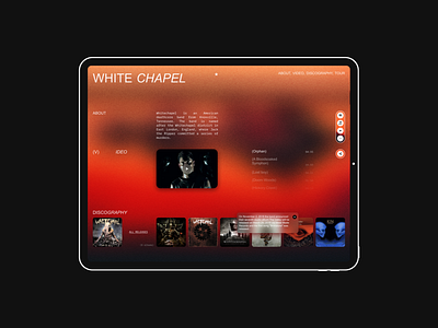 Whitechapel - band design graphic design logo mi minimal ui ux web webdesign website