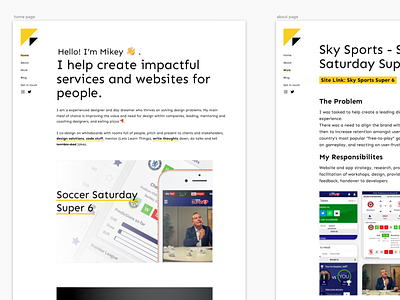 A simple (free) portfolio clean design freedownload helpingothers home page layout portfolio portfolio site product simple typography ui website