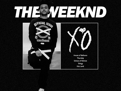 Inspired: The Weeknd creative design inspired music portrait the weeknd