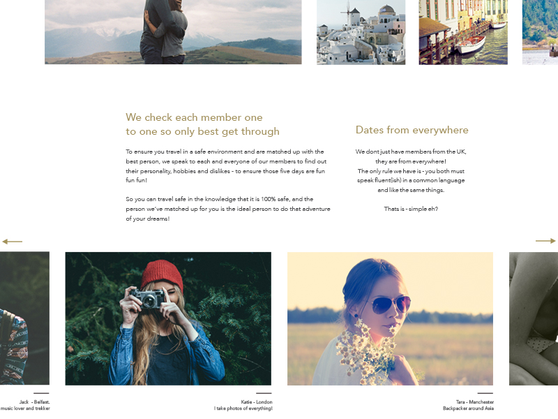 Quick grab of something can i be more hipster grid home page layout photography typography ui web