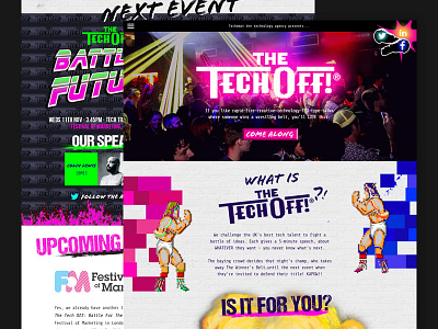 The TechOff - A different type of conference afeastforyoureyes colours conference css development event explosion web web design