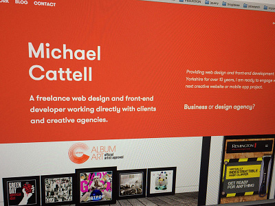 Michael Cattell Design Ltd getting a revamp :D 2016 agency business design freelance mobile portfolio red responsive web