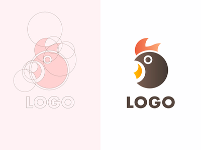 logo animal branding chicken logo illustration logo