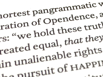Untitled text face: another (print) test with revised small caps