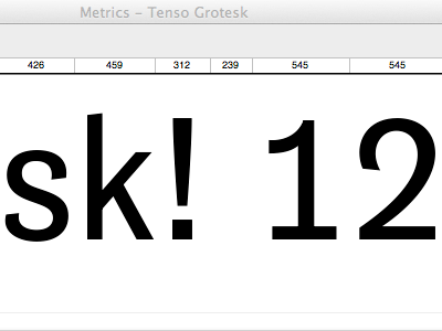 Tenso Grotesk