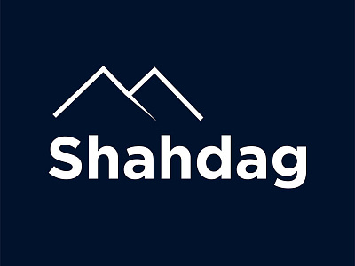 Shahdag logo design icon illustration logo shahdag typography vector