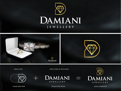Damiani jewelry logo design damiani damiani jewelry logo dizayn ikon jewelry jewelry design jewelry logo logo logo design siyah ui