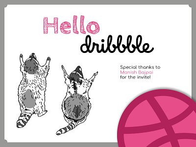 Hello dribbble! debut design first shot hello dribble illustration