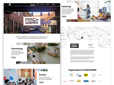 Landing Page MACHWERK landing page ui web design website