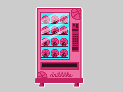 Dribble Vending Machine sticker vending