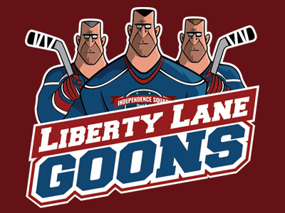 Hockey Goons character design hockey logo