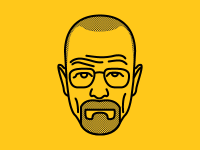 Breaking Bad breaking bad character design drawing illustration illustrator lines ui