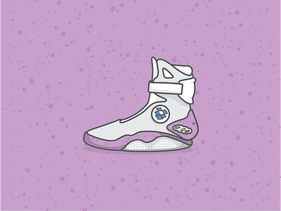 Back to the Future Shoe design dropbox graphic graphic design illustration shoe sketch ui vector