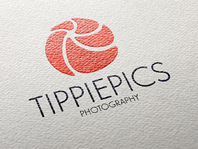 Tippiepics Logo Concept brand branding concept design graphic design illustration logo mark photography retro shutter wip