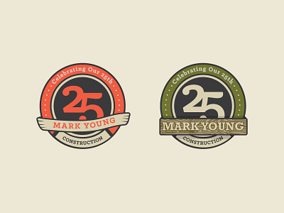 Myc 25th Anniversary Badges badge brand branding concept design graphic design illustration illustrator logo mark