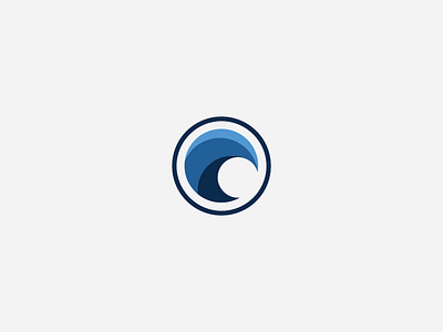 Wave Icon badge brand branding concept design graphic design icon logo mark ui