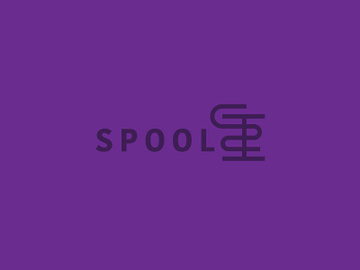 Spool Monogram branding design illustration line logo minimal monogram type typography ui