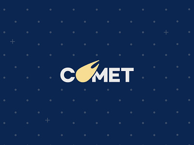 Comett Logo Mock brand branding clean comet digital ilustrator logo pattern simple ui vector