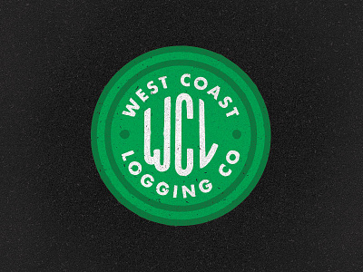 West Coast Logging Co badge branding design graphic design logo type typography