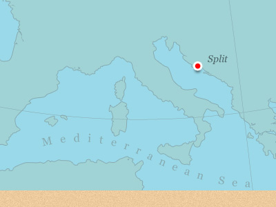 Split hostel split treasure map