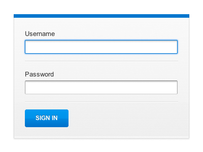 Log in log in sign in ui