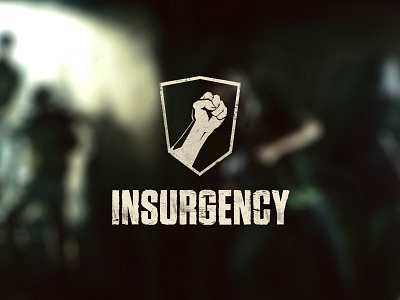 Insurgency Logo fist game grunge logo logo design logo type