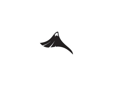 Angel Oregon icon logo minimal mountain wing