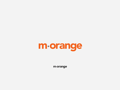 mmm...orange...Morange! logo logotype typography