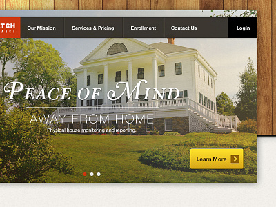 Peace of Mind web web design