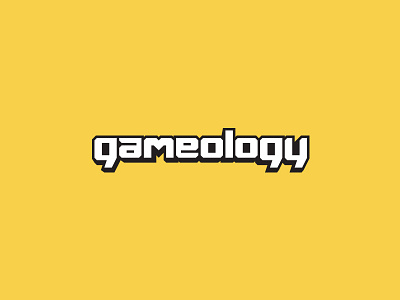 Gameology hand drawn logo logotype type typography