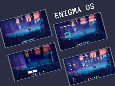 Enigma OS design linux operating system os ui unixporn