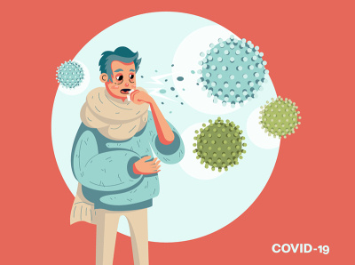 1 corona virus adobe illustrator coronavirus covid 19 get sick illustration isolation period medicine pandemic quarantine vector vectorart virus