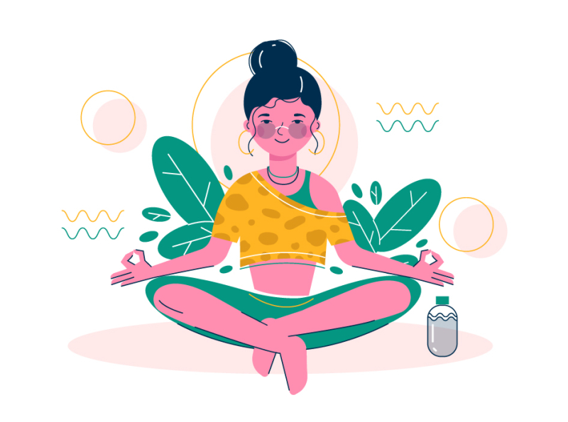 Mental well being by Anastasiya Melnikova on Dribbble