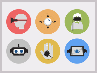 Oculus Rift Illustrated Icons