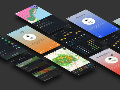 Pulse iOS App design ios ios app ui weather