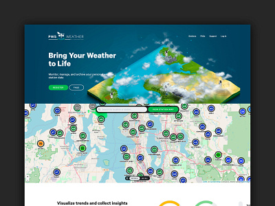 PWSWeather // Website Refresh design ui ux weather web website