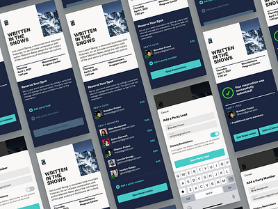 Exploration // Interactive Text Styles app design form ios mobile reservations shift nudge shiftnudge ui web