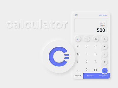 Neumorphic Calculator