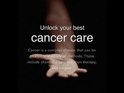 Unlock your best cancer care branding web