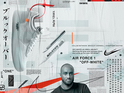 Off white x Nike Air Force 1 ad nike off white off white x nike promo image