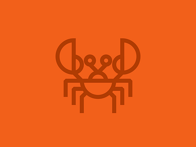 Simple Crab Illustration design graphikdesigner logo logodesign pictogram retro thicklines