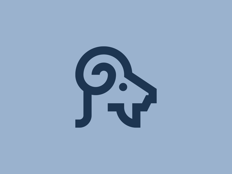 Goat graphicdesign pictogram icon staybold thicklines logodesign logo