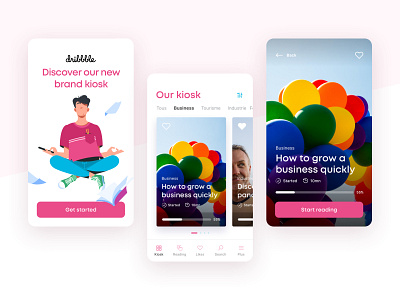 RIDMI - Client Progressive Web App application content design dribbble experience mobile product reading app tabbar ui ux