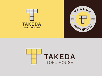 Takeda Tofu House branding logo type art