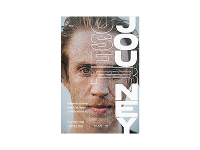 User Journey cover graphic design magazine poster typography