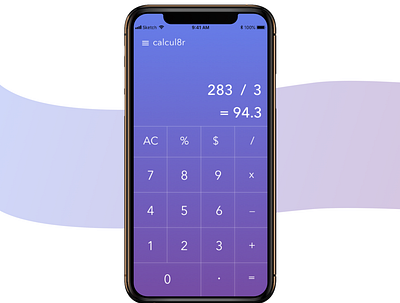 Daily UI Challenge - Day 04 - Calculator app design design illustration toronto ui ui design user interface ux ux ui ux design webdesign