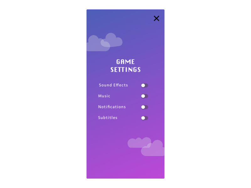 Daily UI Challenge - Day 07 - Settings app design design interaction interaction design motion design motion designer principal toronto ui ui design user interface ux ux design