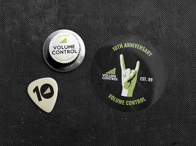 Volume Control Merch badge belfast guitar merchandise northern ireland plectrum rock sticker